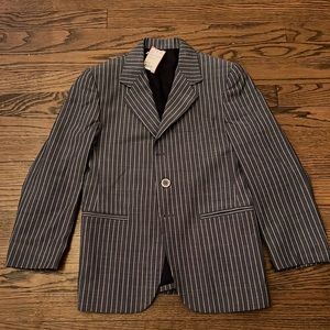 A.X.X. Grey pinstripe kids sport jacket.